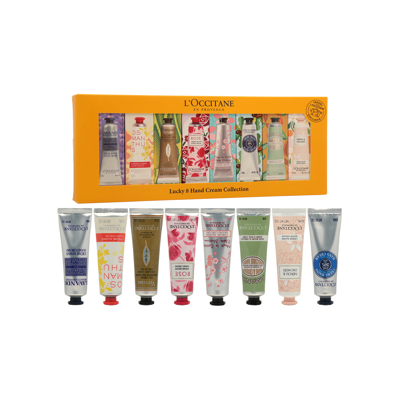 L'Occitane Lucky 8 Hand Cream Collection 8pcs