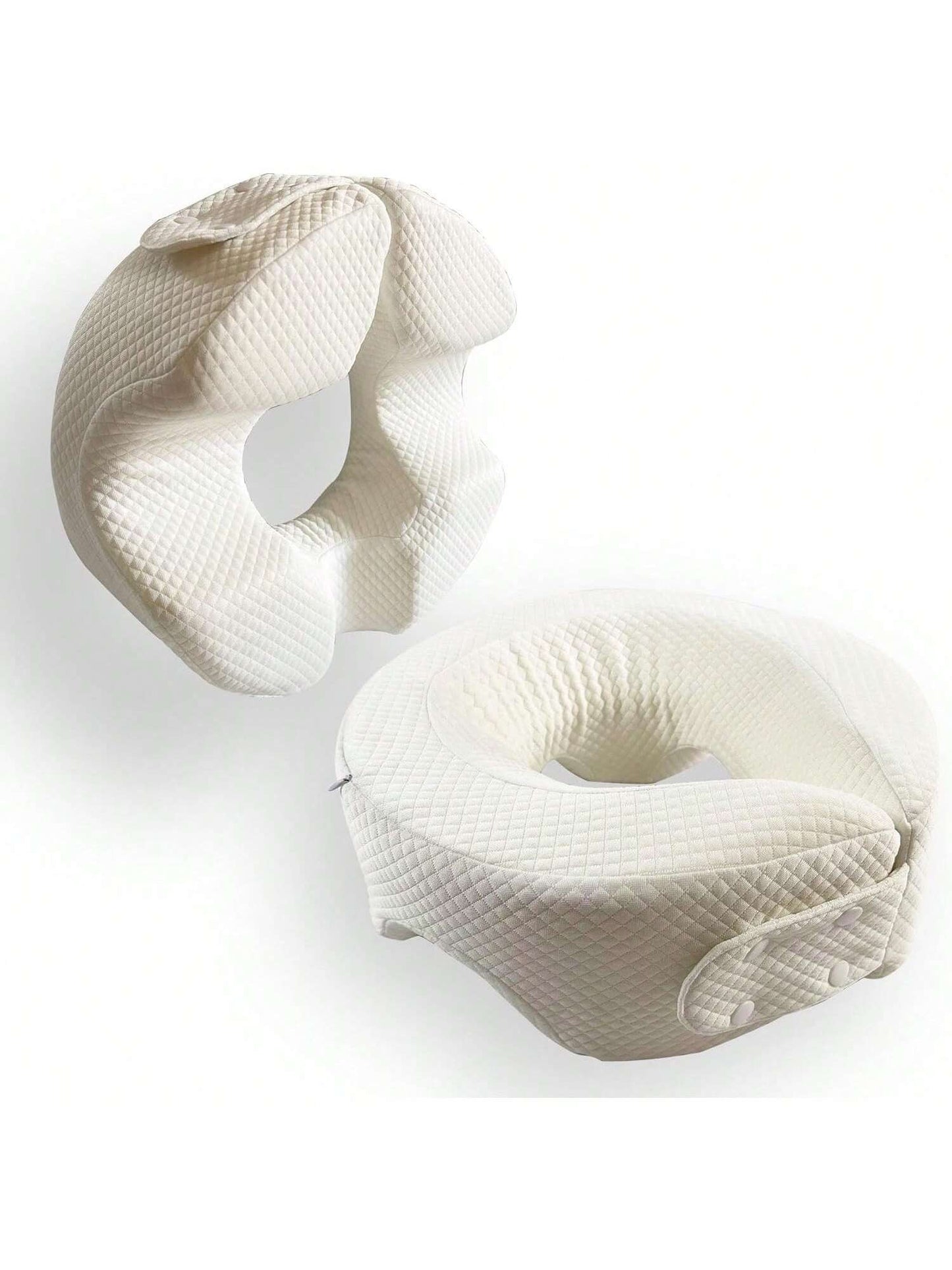 Homehours Breathe Easy Face Down Pillow - Comfortable Stomach Sleeper Pillow for Prone Sleeping - Adjustable Headrest Pillow - Ideal for Contoured Post-Eye Surgery Support Firm Version