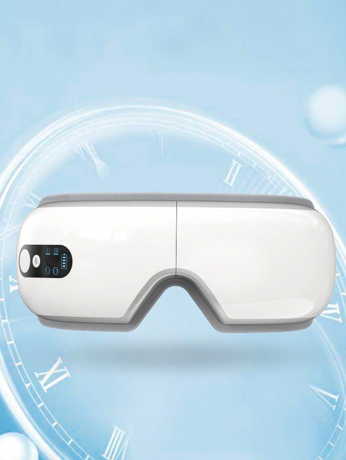 Upgraded Heat And Vibration Foldable Eye Mask,Rechargeable Eye Massager With Heat And Vibration,Heated Eye Care Massager