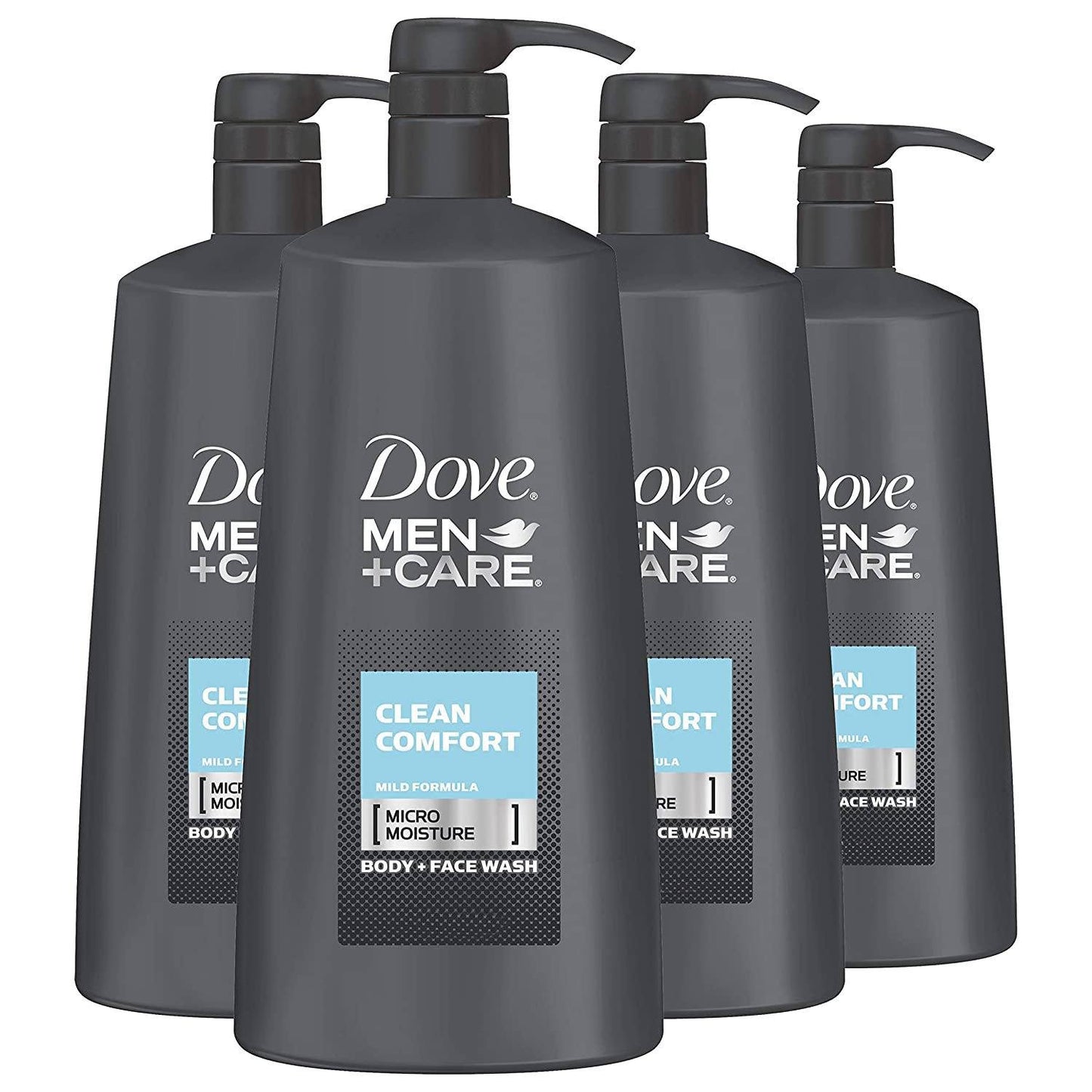 4-Pack: Dove Men+Care Body and Face Wash