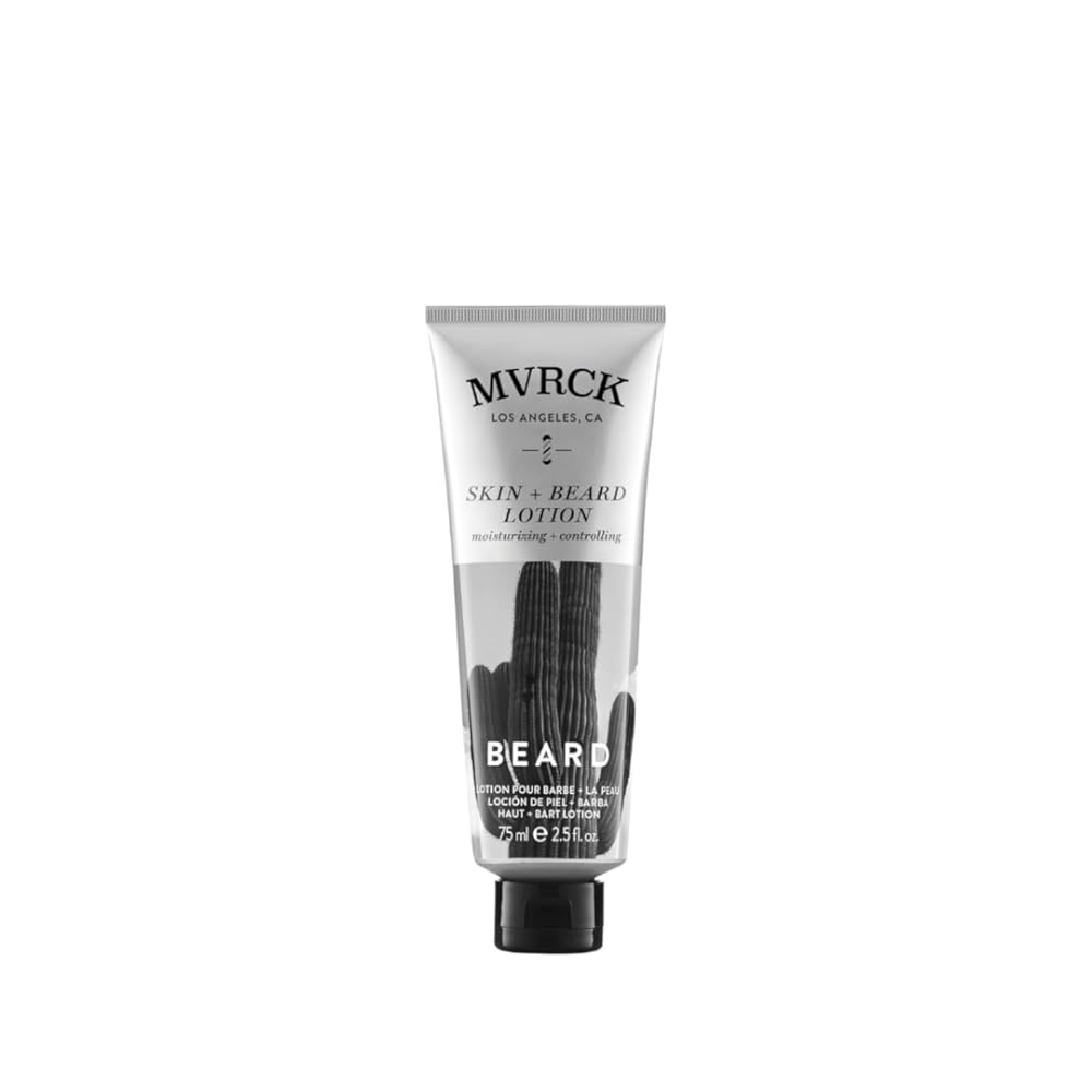 MVRCK by Paul Mitchell Skin + Beard Lotion for Men, Facial Moisturizer, For Normal to Dry Skin, 2.5 fl. oz.