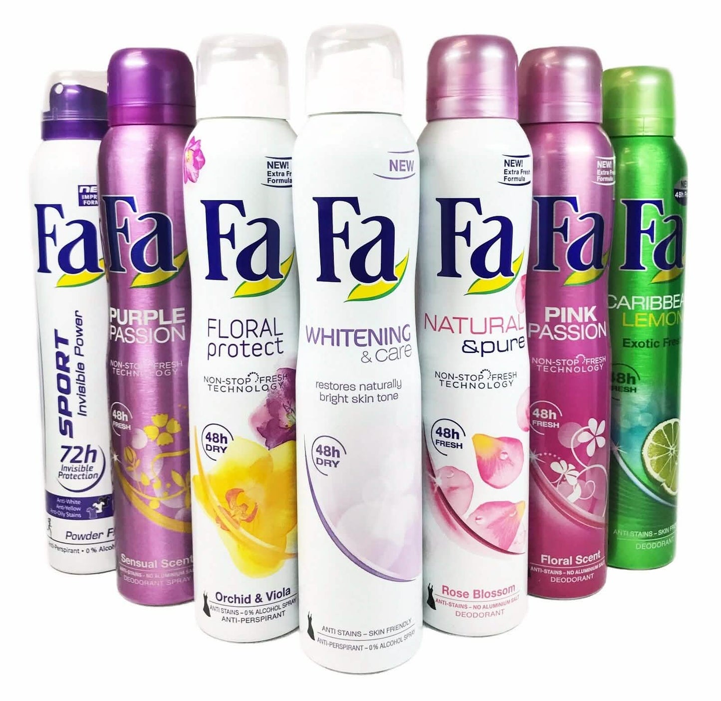 6-Pack: FA Deodorant Spray for Women 200ml
