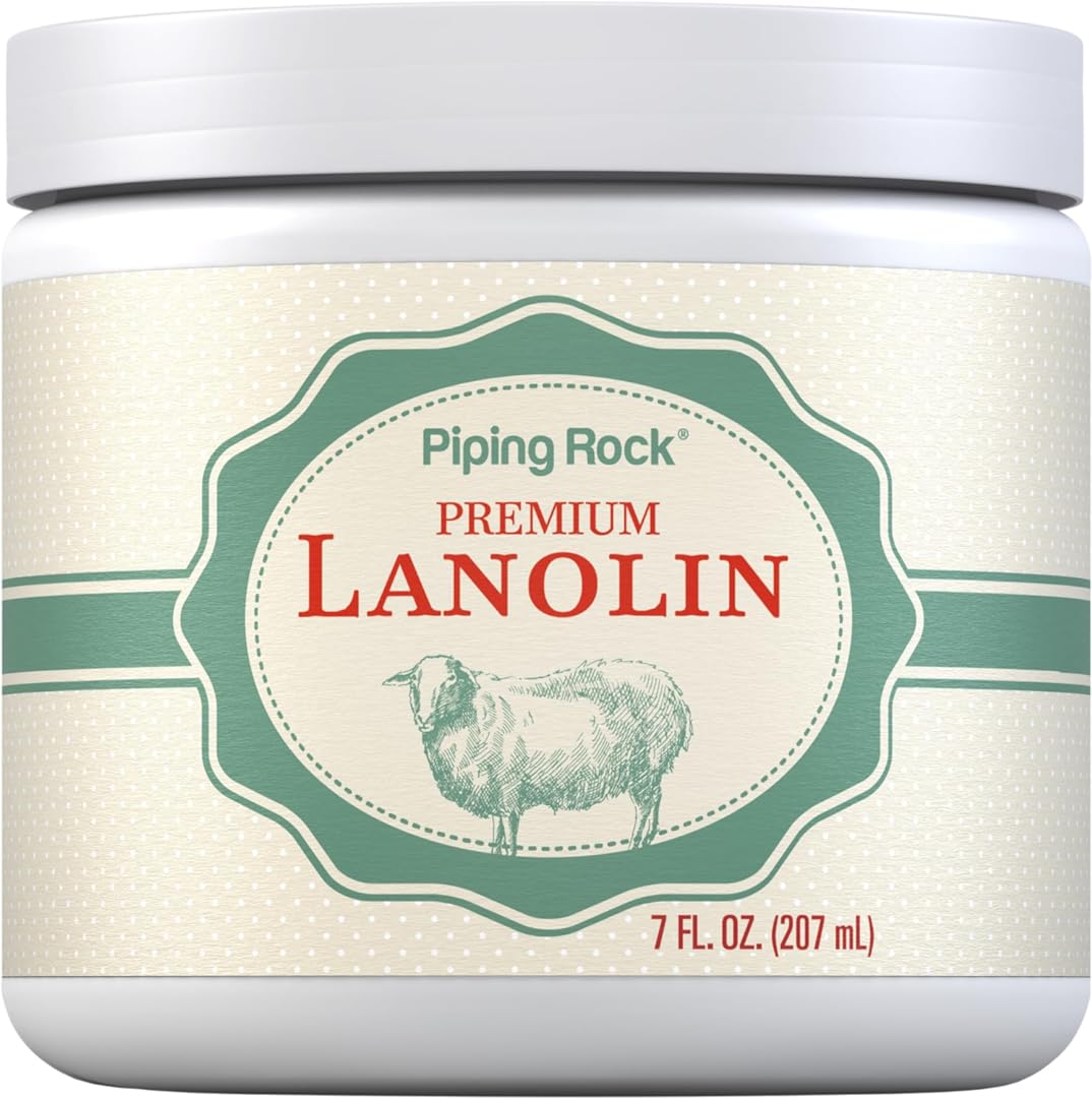 Piping Rock Lanolin Cream | 7 fl oz | 100% Pure