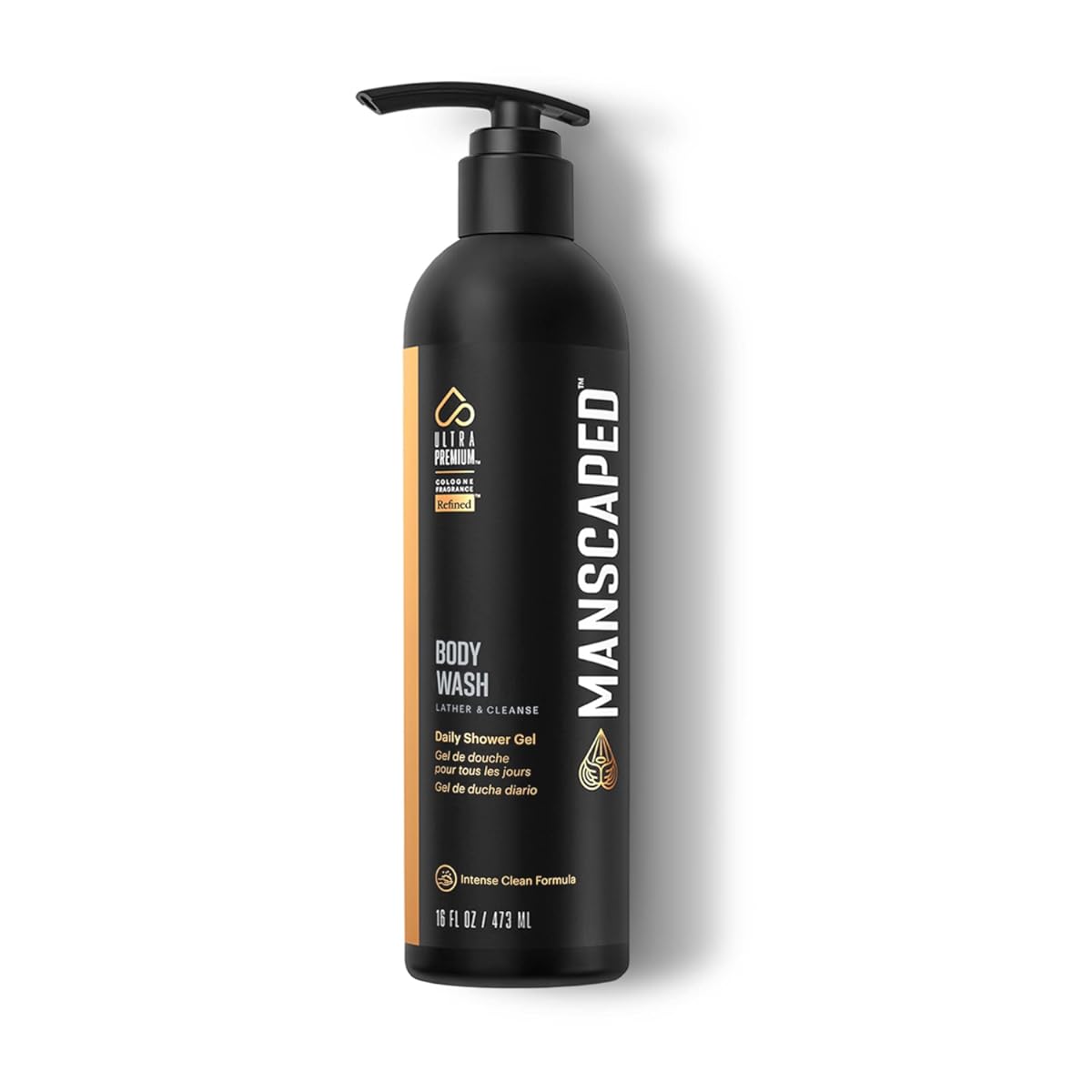 MANSCAPED¨ MenÕs UltraPremium Refinedª Body Wash, Luxurious Clean Formula Infused with Aloe Vera and Sea Salt, Refreshing and Nourishing Daily Shower Gel for Hydrating Skin, (16 oz)