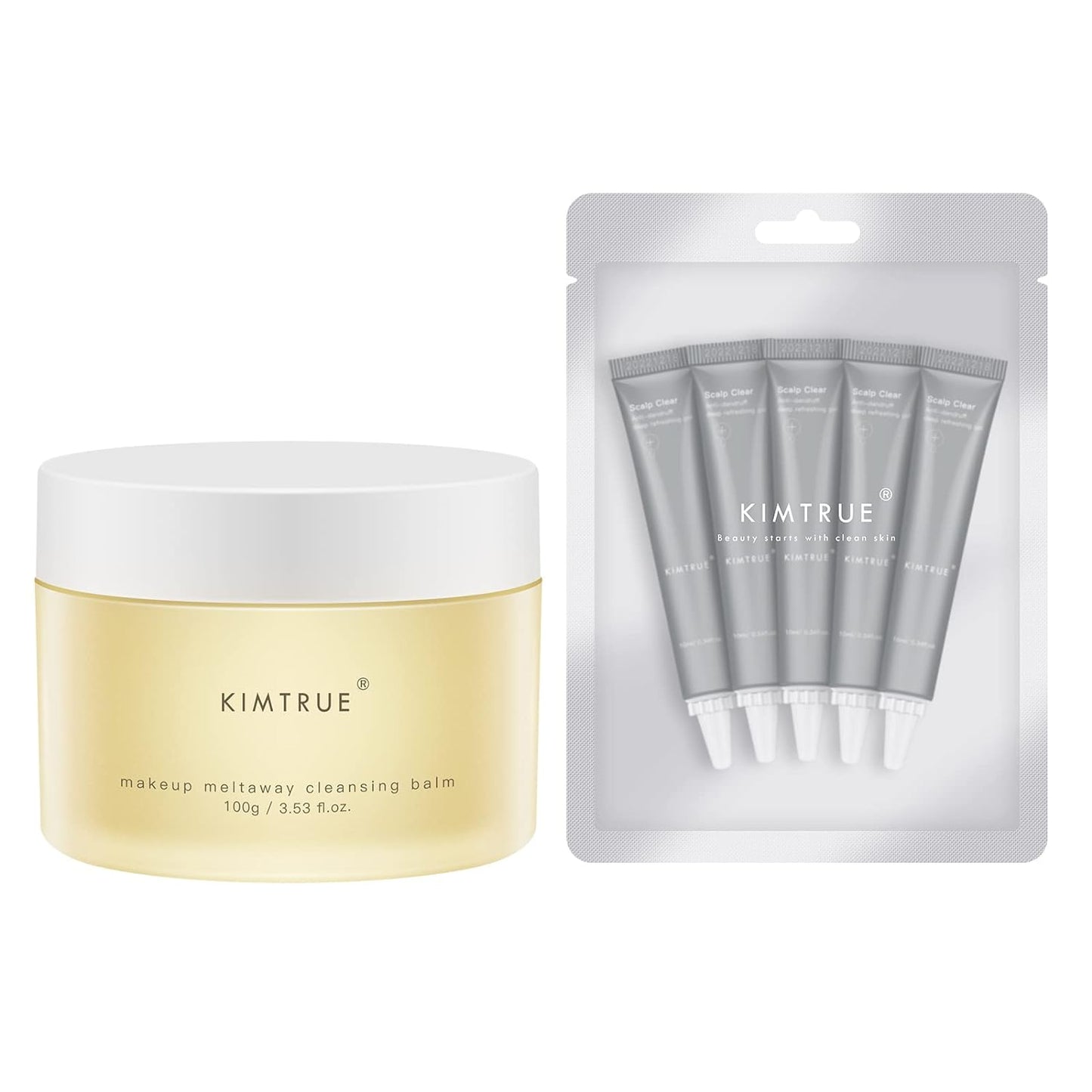 Kimtrue Makeup Remover Cleansing Balm for Face & Scalp Treatment, Anti dandruff Refreshing Scalp Deep Cleansing Gel