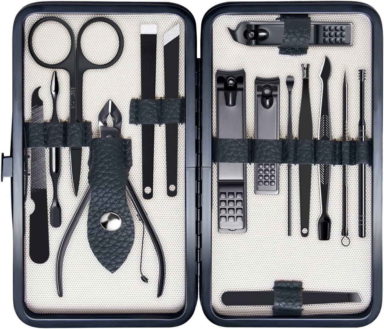 FIXBODY Nail Clipper Set - Nail Kit, Manicure Pedicure Set - Nail Clipper for Men, Nail Cutter & Toenail Clippers & Fingernail Clipper, Valentines Day Gifts for Him, Teens, Birthday Gifts for Him