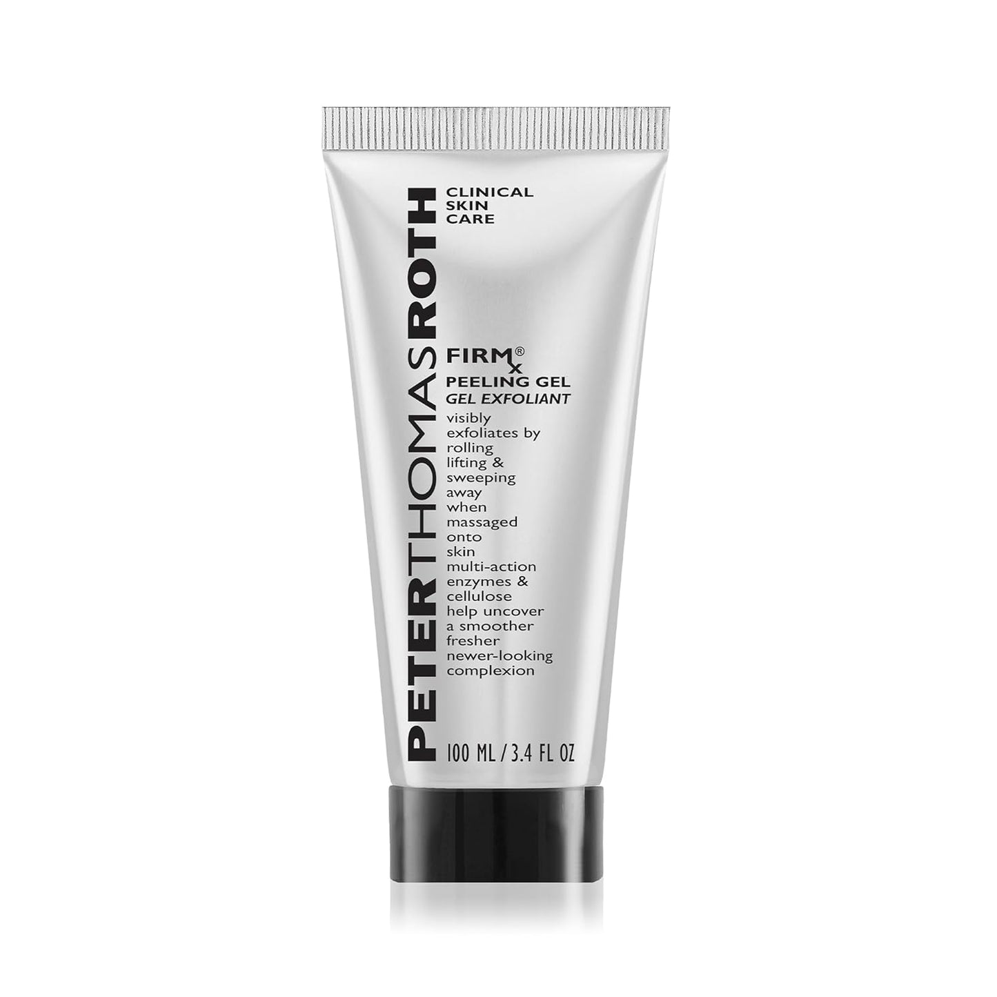 Peter Thomas Roth | FIRMx Peeling Gel | Exfoliant for Dry and Flaky Skin, Enzymes and Cellulose Help Remove Impurities and Unclog Pores 3.4 Fl Oz