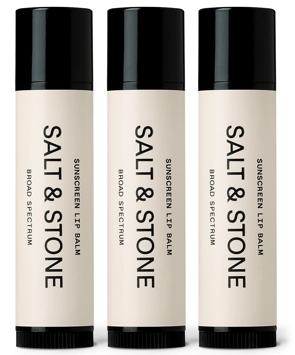 SALT & STONE Lip Balm SPF 30 | Broad Spectrum Lip Protection | Water Resistant & Reef Safe | Restores Dry Cracked Lips | Cruelty-Free, Gluten-Free | Made in USA