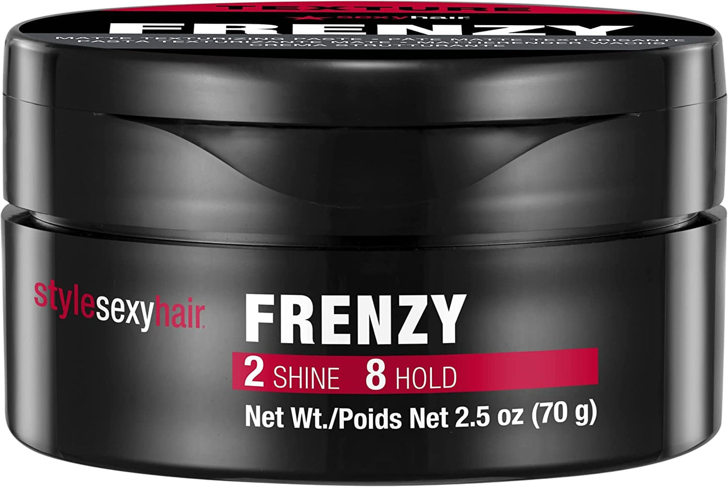 SexyHair Style Frenzy Matte Texturizing Paste | Fullness, Texture and Definition | Helps Create Bulk | Semi-Matte