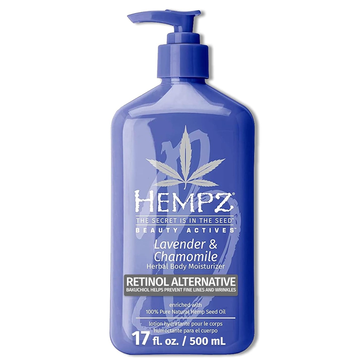 Hempz Body Lotion - Lavender & Chamomile Herbal Limited Edition Daily Moisturizing Cream, Shea Butter, Aloe, Lavender Extract Body Moisturizer - Skin Care Products, Hemp Seed Oil - 17 Fl OzÉ