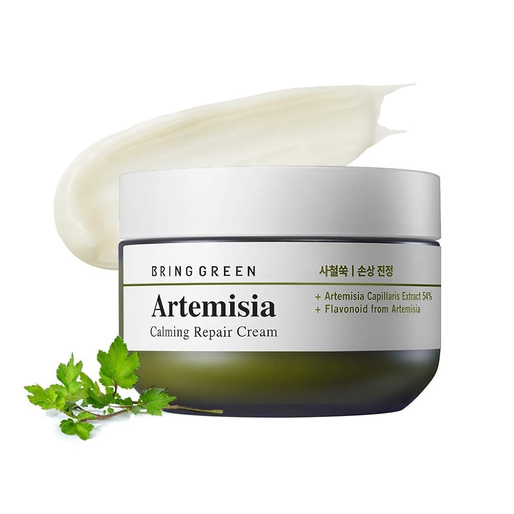BRING GREEN Artemisia Calming Repair Cream | Daily Skincare for Redness Relief, Soothing & Hydrating Sensitive Skin, Irritated Skin (2.53 fl.oz.)