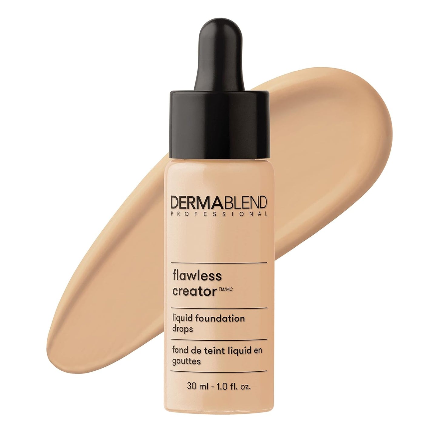 Dermablend Flawless Creator Multi-Use Liquid Foundation Makeup, Full Coverage Lightweight Buildable Foundation, Natural Finish, 1 Fl oz.