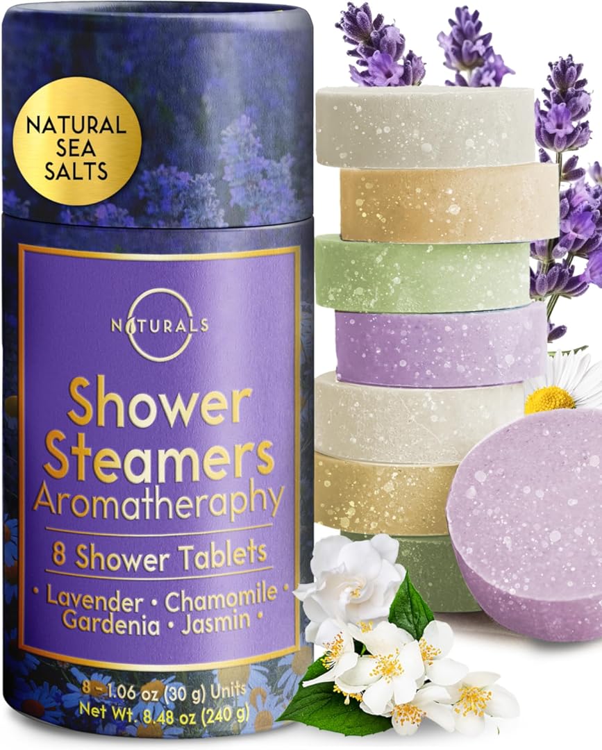 8-Pcs Shower Steamers Aromatherapy - Birthday Gifts for Women - Spa Gifts for Women, Shower Steamers for Women - Shower Bomb, Shower Bombs Aromatherapy - Shower Bombs for Women - Shower Aromatherapy