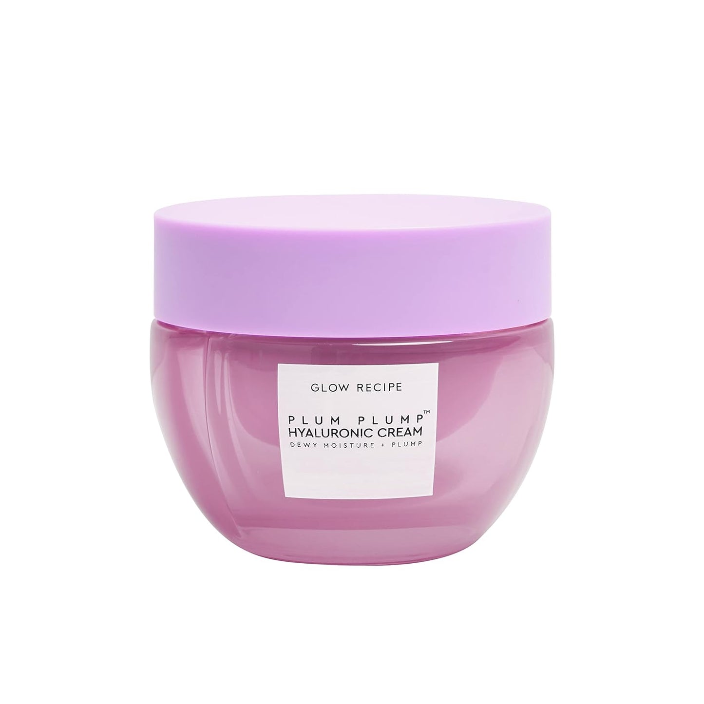 Glow Recipe Plum Plump Mini Hyaluronic Acid Face Cream - Whipped Gel Cream Moisturizer for Dry Skin - Visibly Firms, Balances Complexion & Plumps Skin with Polyglutamic Acid, Vegan Skincare (20ml)