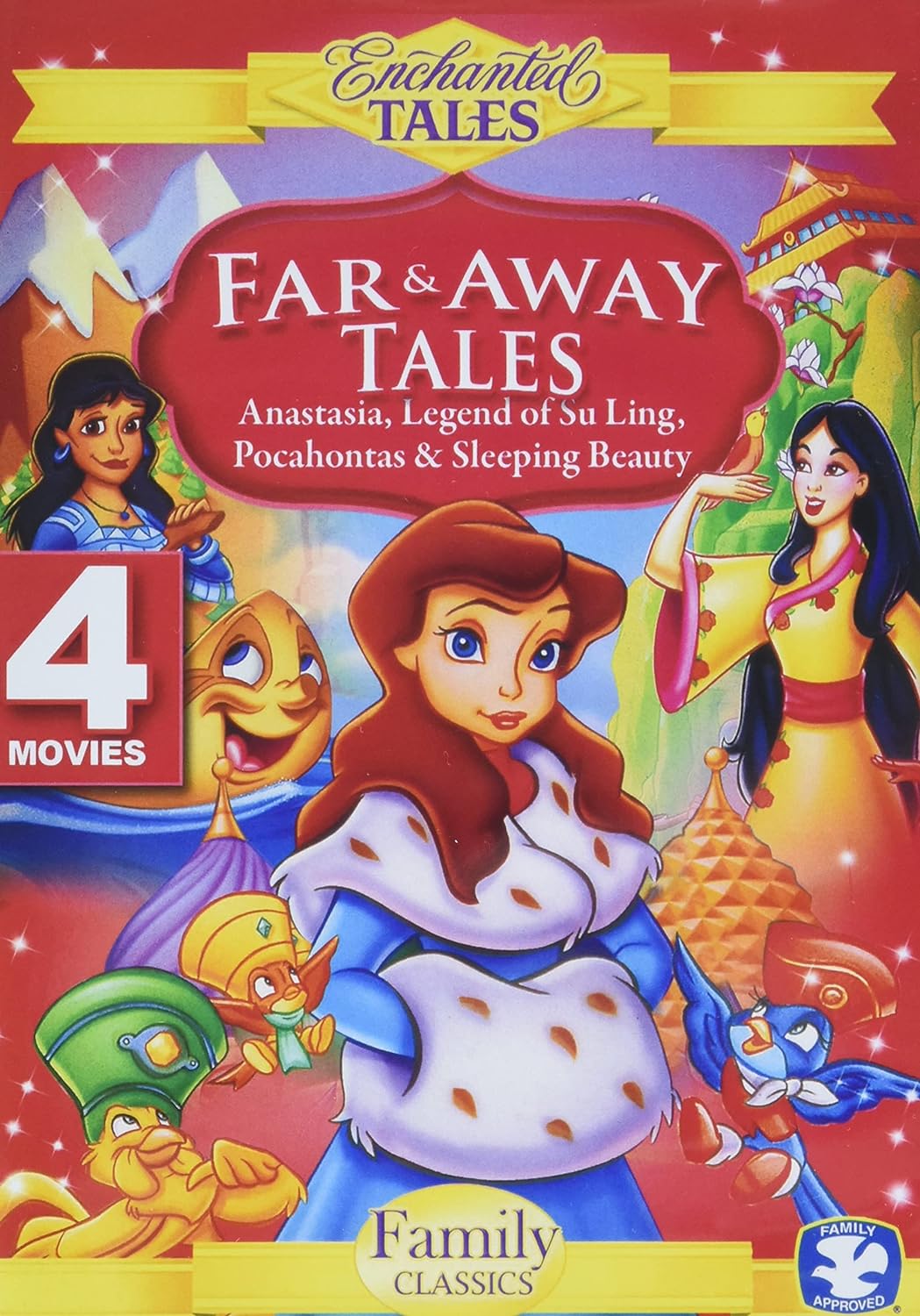 Far and Away Tales - Anastasia, Pocohontas, Lengend of Su-Ling, and Sleeping Beauty