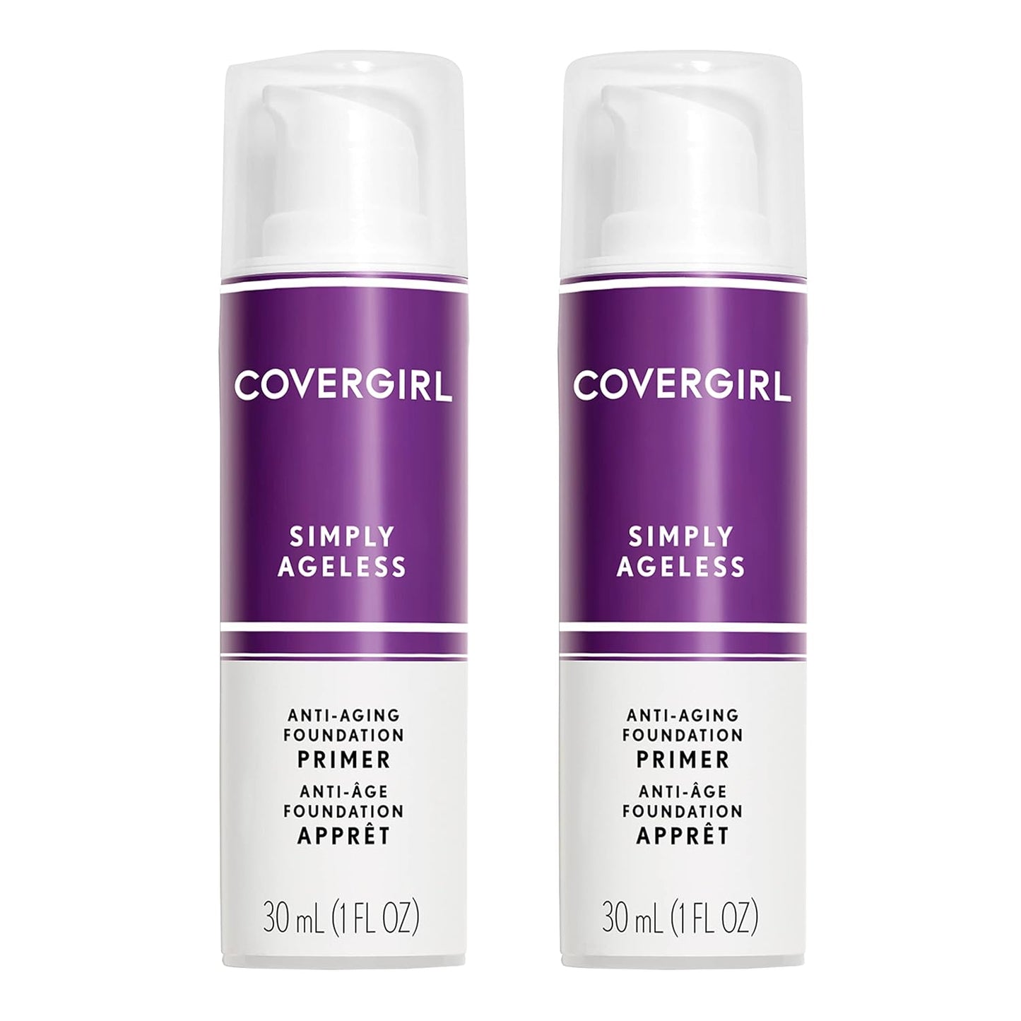 Covergirl Simply Ageless Oil Free Make Up Primer, Pack of 2