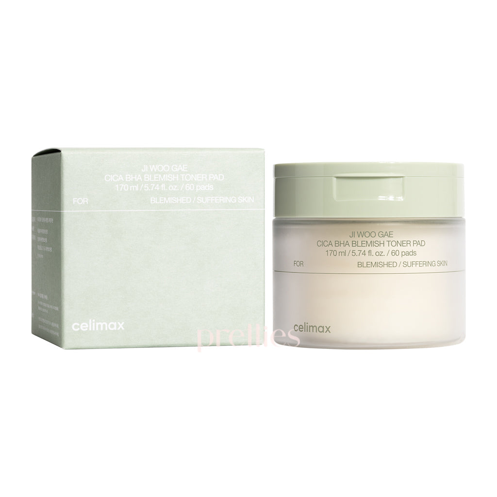 celimax Jiwoogae Cica BHA Blemish Toner Pad 170ml/60pads