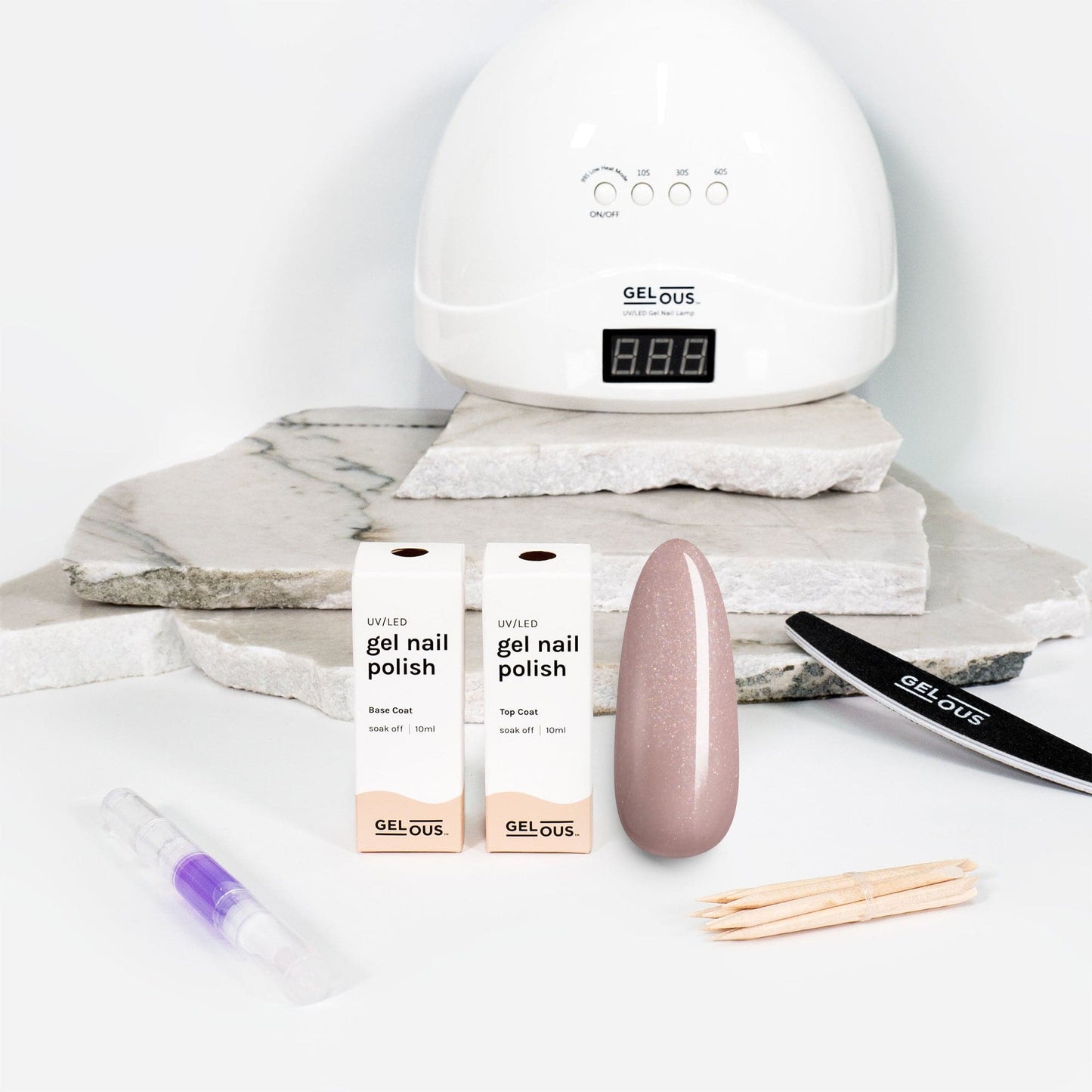 Gelous gel nail polish Tutu Essentials Pack - photographed in New Zealand