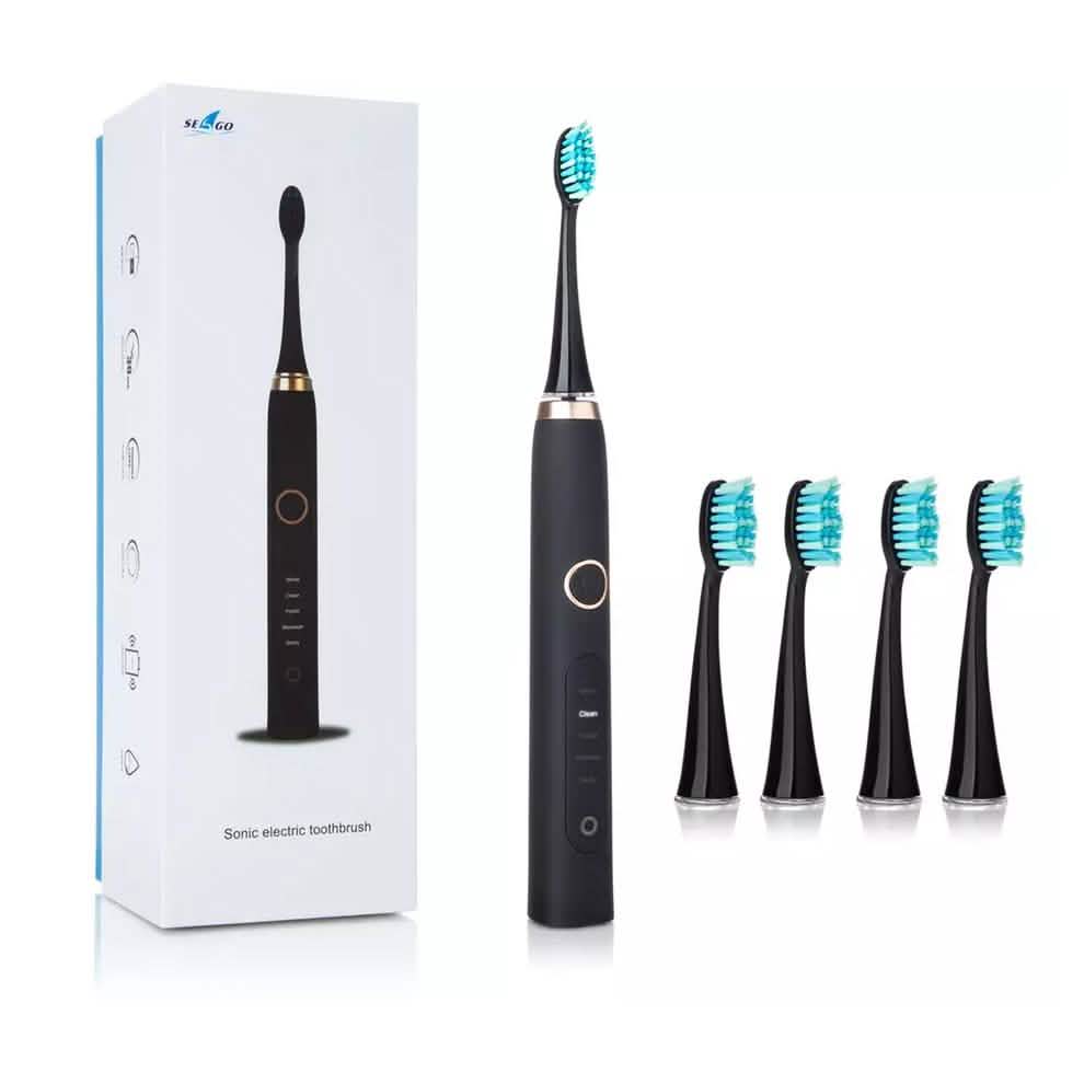 USB Electric Toothbrush with 4 Replacement Heads