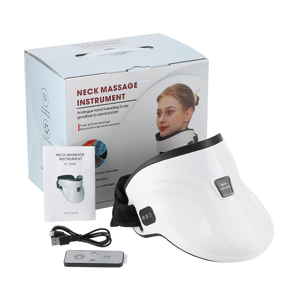 Electric Hot Compress Neck Fixed Traction Air Pressure Kneading Massage Instrument - amazitshop