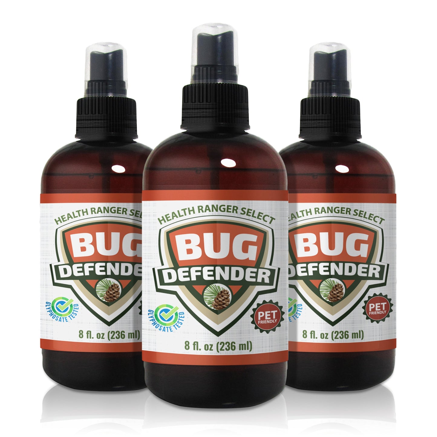 DEET-Free Bug Defender 8oz (236ml) (3-Pack)