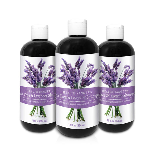 Health Ranger's Tea Tree and Lavender Shampoo 12 oz (3-Pack)