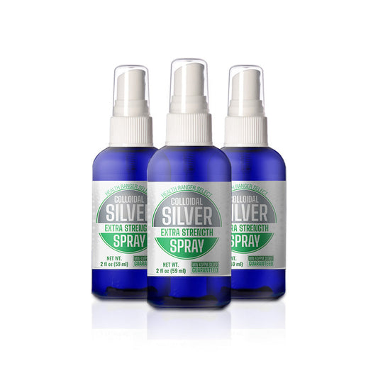 Colloidal Silver Extra Strength Spray 2 fl oz (59 ml) - 40ppm (3-Pack)