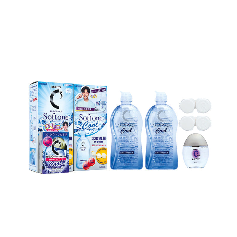 Rohto C3 Cool+ Softone Combo Pack 3PCS