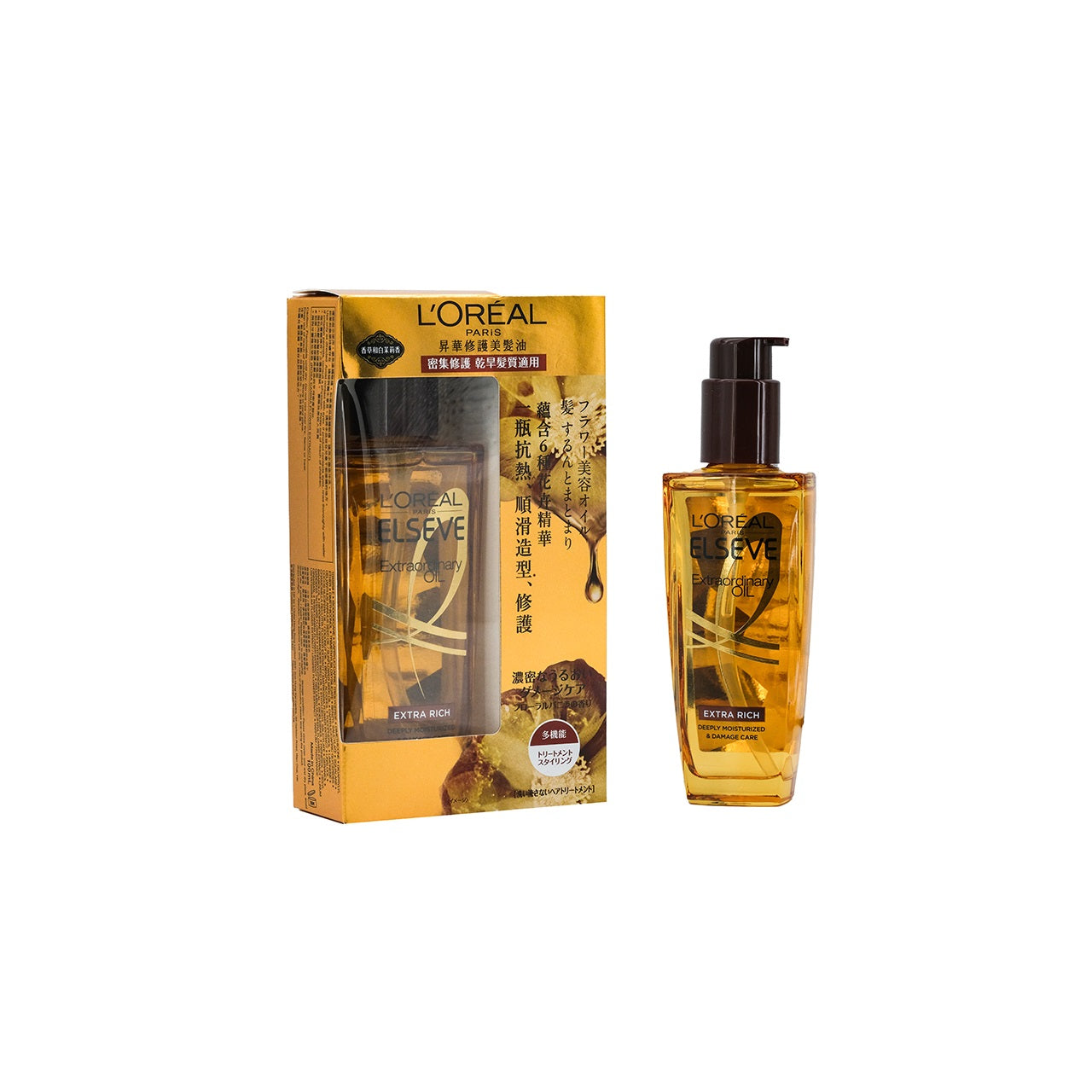 L'Oreal Paris Extraordinary Oil Extra Rich Deeply Moisturized & Damage Care Brown – For Dry Hair 100ml