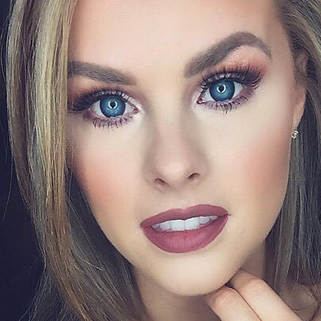 Natsumi Blue Colored Contacts