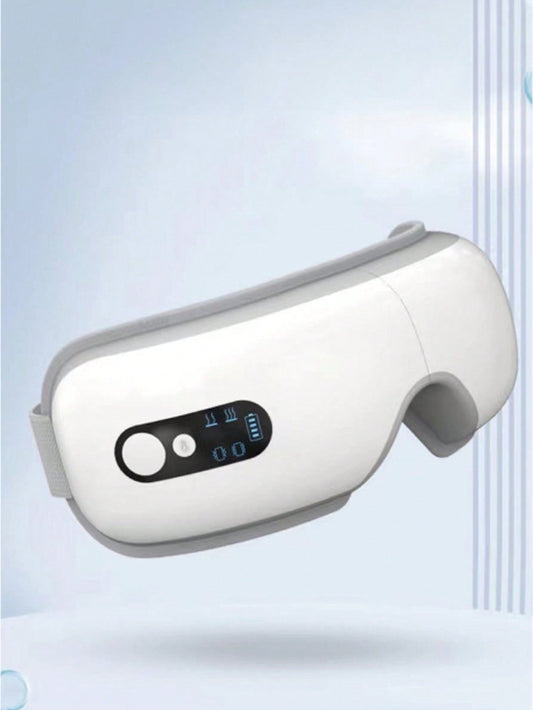 Upgraded Heat and  vibration Foldable Eye Mask,Rechargeable Eye Massager with Heat and  vibration,Heated Eye Care  Massager