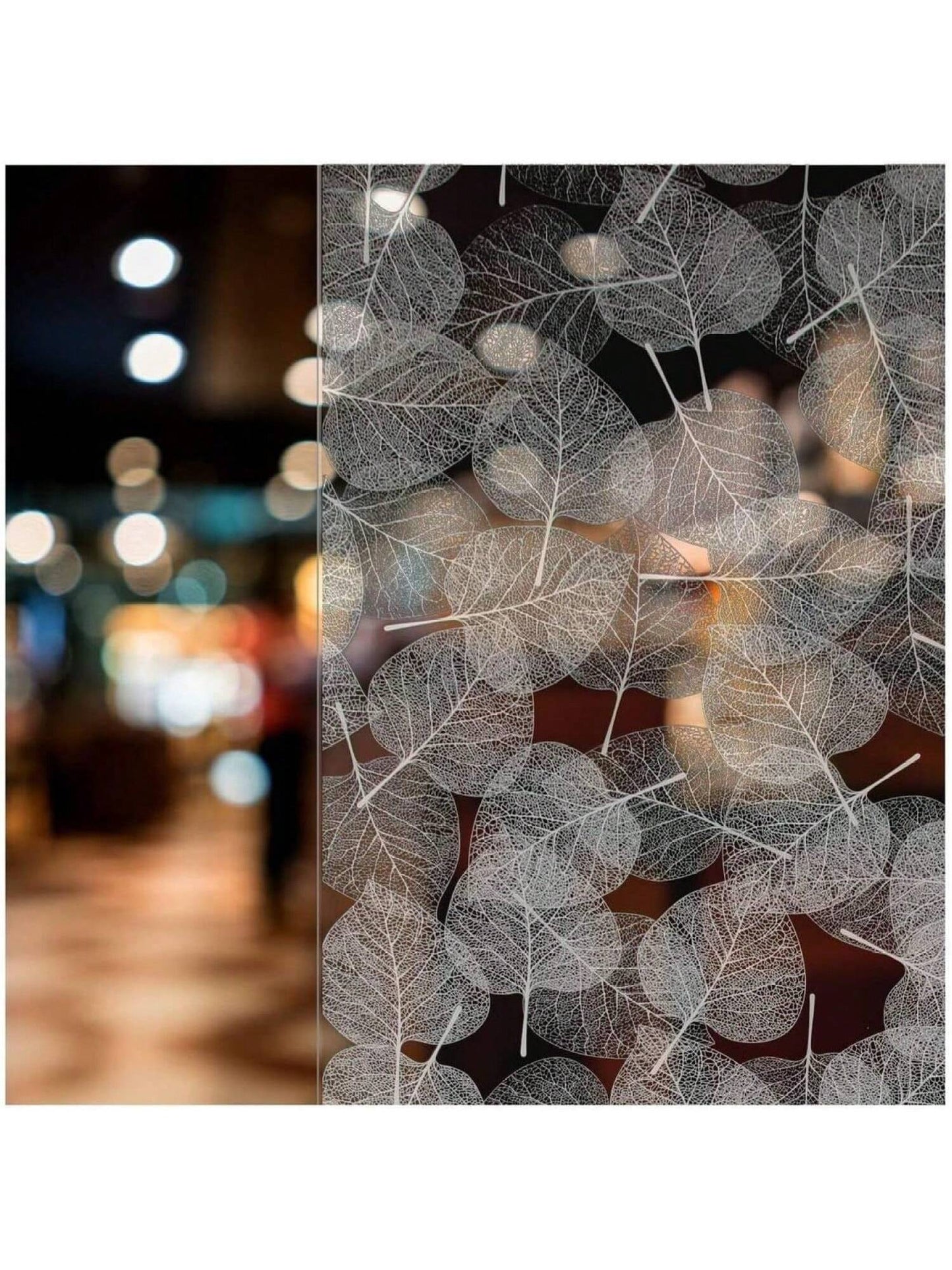 BDF 4WHLV Drative Window Film White Leaves 36in X 7ft