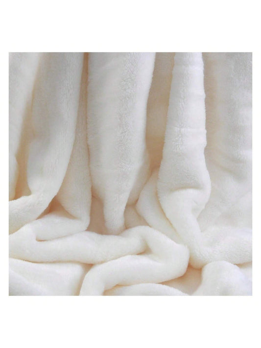 Berkshire VelvetLoft Polyester Blankets, Ivory Full Queen