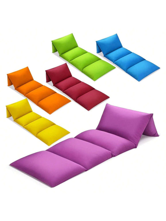 Homehours 6 Pieces Pillow Bed Floor Lounger Cover Couch Recliners Casing Kids Floor Pillow Case Bed Cover for Girls Toddler Reading Nook TV Playing Games Sleepover, Pillows Not Included, 88" x 26"