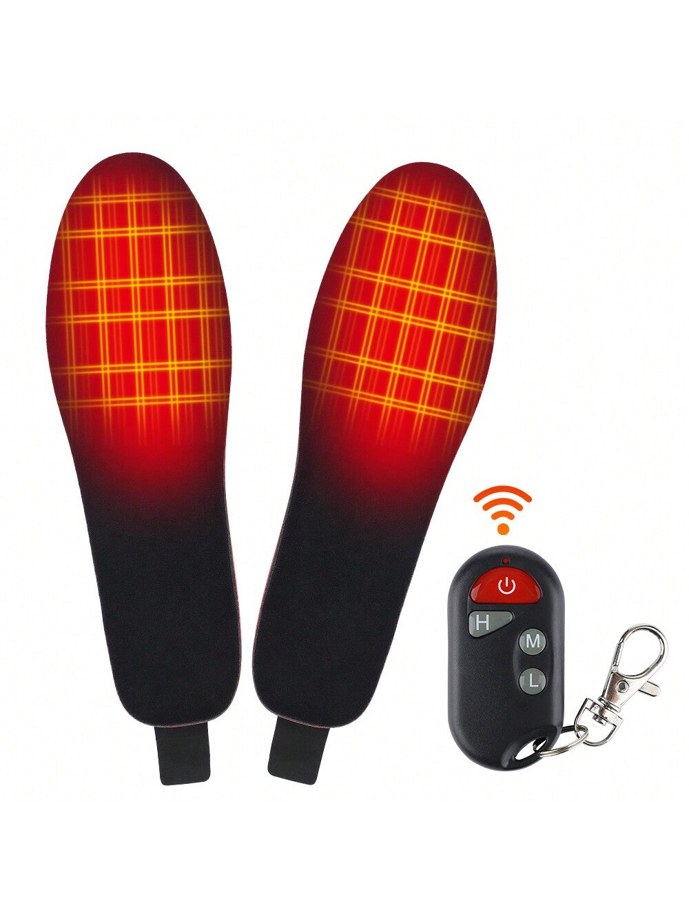 Heated Insoles, 2100mAH Rechargeable Electric Heating Insoles With Remote Control, Up To 9 Hours Heating Foot Warmer For Men Women Outdoor Hunting Camping Skiing (Large)