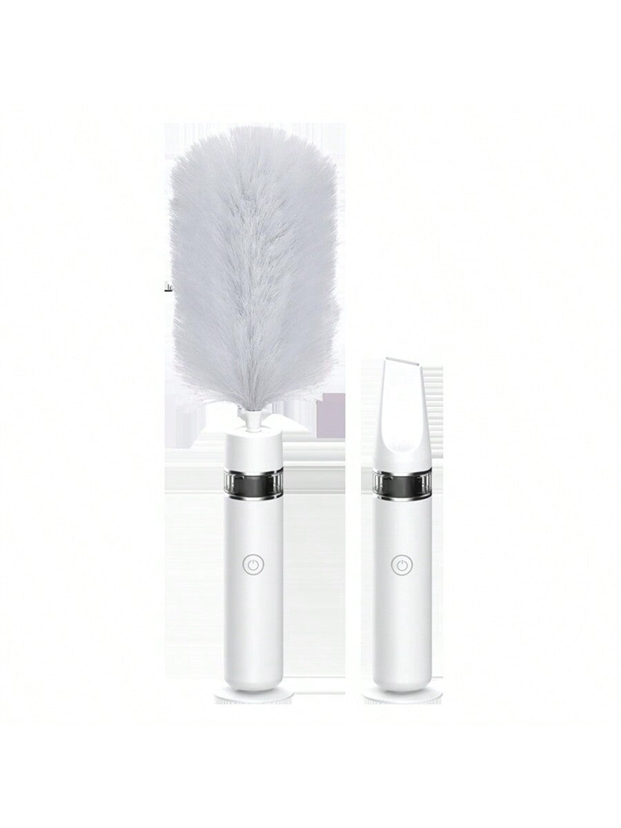 White Color New Model Electric Dust Remover Brush With 360 Degree Rotation, Automatic Cleaning & Adjustable, Multi-Functional Cleaning & Sweeping Tool, Home Use