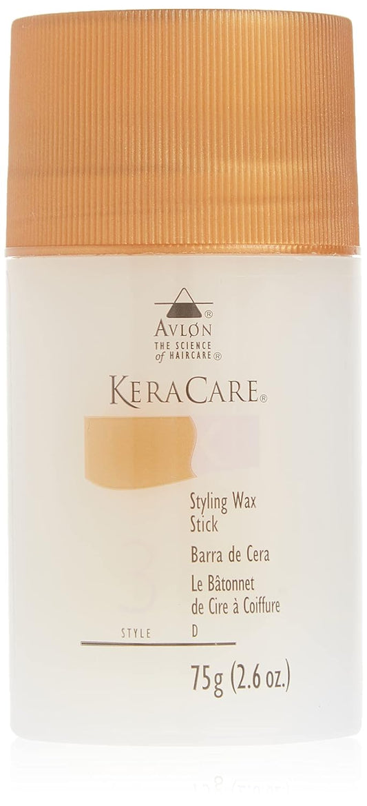 KeraCare Styling Wax Stick - 2.6 ounce - Castor Seed Oil - Hair Wax Stick for Flyaways and Frizz