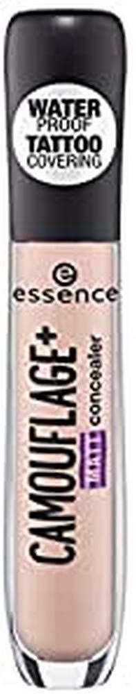 essence Camouflage+ Matte Concealer, Masking Pen, Waterproof, Covers Tattoos, No. 10 Light Pink, Nude, Matte, Vegan, Oil-Free, Waterproof (5 ml)