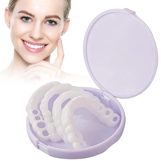 Fake Teeth, 4PCS Temporary Fake Teeth for Women and Men, Nature and Comfortable, Protect Your Teeth and Regain Confident Smile - i12
