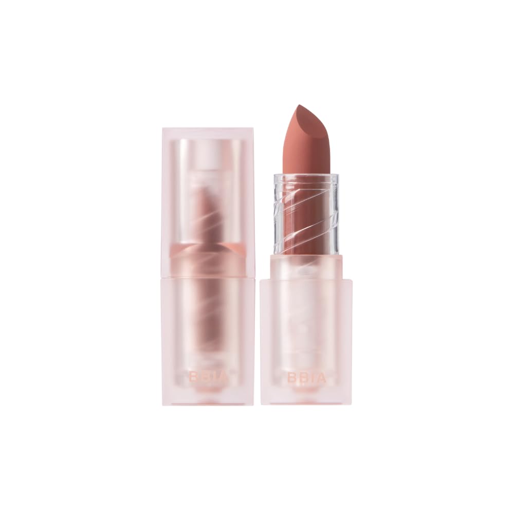 BBIA Last Powder Lipstick Series2 - Powder Matte Lipstick, Full Coverage, Non-Drying Matte Finish, Weightless Velvet Texture, Long-Lasting Lip Makeup, MLBB, Vegan, Korea Lip Makeup (11 BROWN SUGAR)