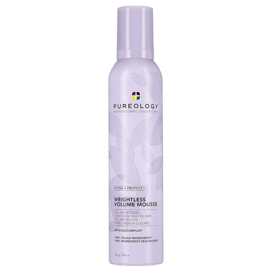 Pureology | Clean Volume Weightless Mousse | All-day Root Lift | For Fine, Color Treated Hair | Vegan