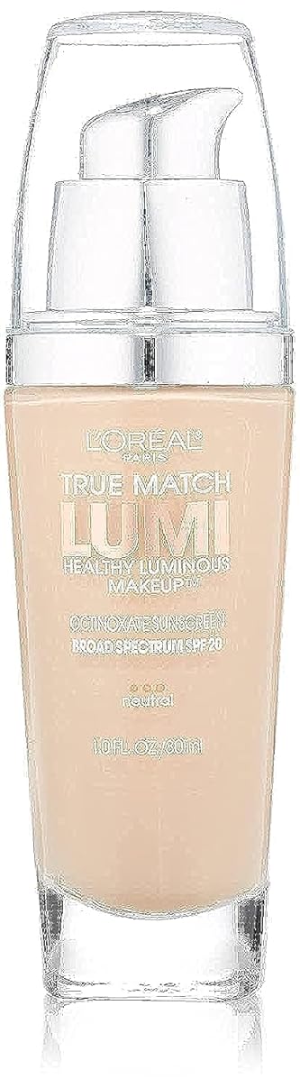 L'Oreal Paris True Match Lumi Healthy Luminous Makeup, N1-2 Soft Ivory Classic Ivory , 1 fl; oz.