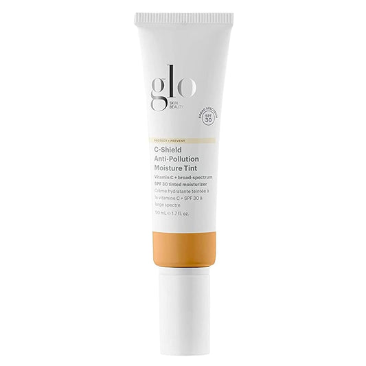 Glo Skin Beauty C-Shield Anti-Pollution Moisture Tint - Tinted Moisturizer for Face With SPF 30 Broad Spectrum Protection & Vitamin C, 1.7 Oz (6W-Medium)