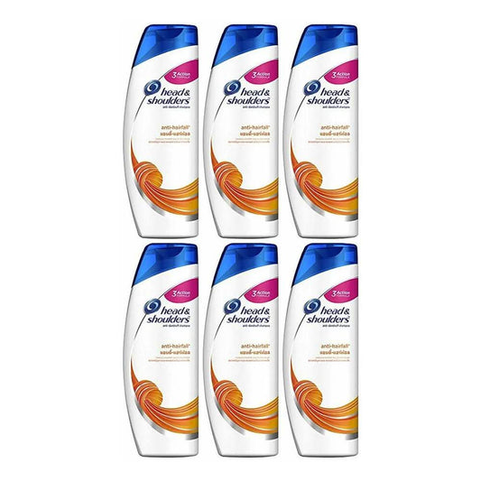 6-Pack: 400ml Head and Shoulders Shampoo Beauty & Personal Care Anti-Hairfall - DailySale