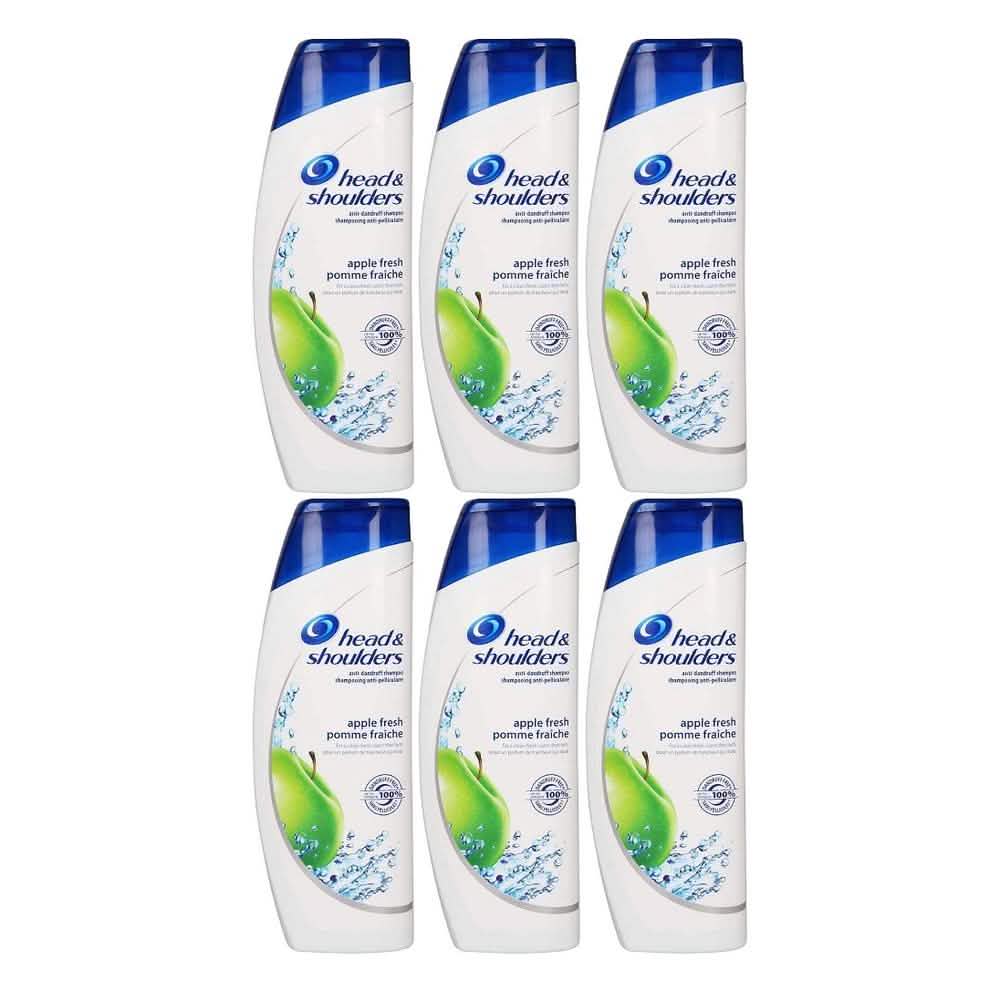 6-Pack: 400ml Head and Shoulders Shampoo Beauty & Personal Care Apple Fresh - DailySale