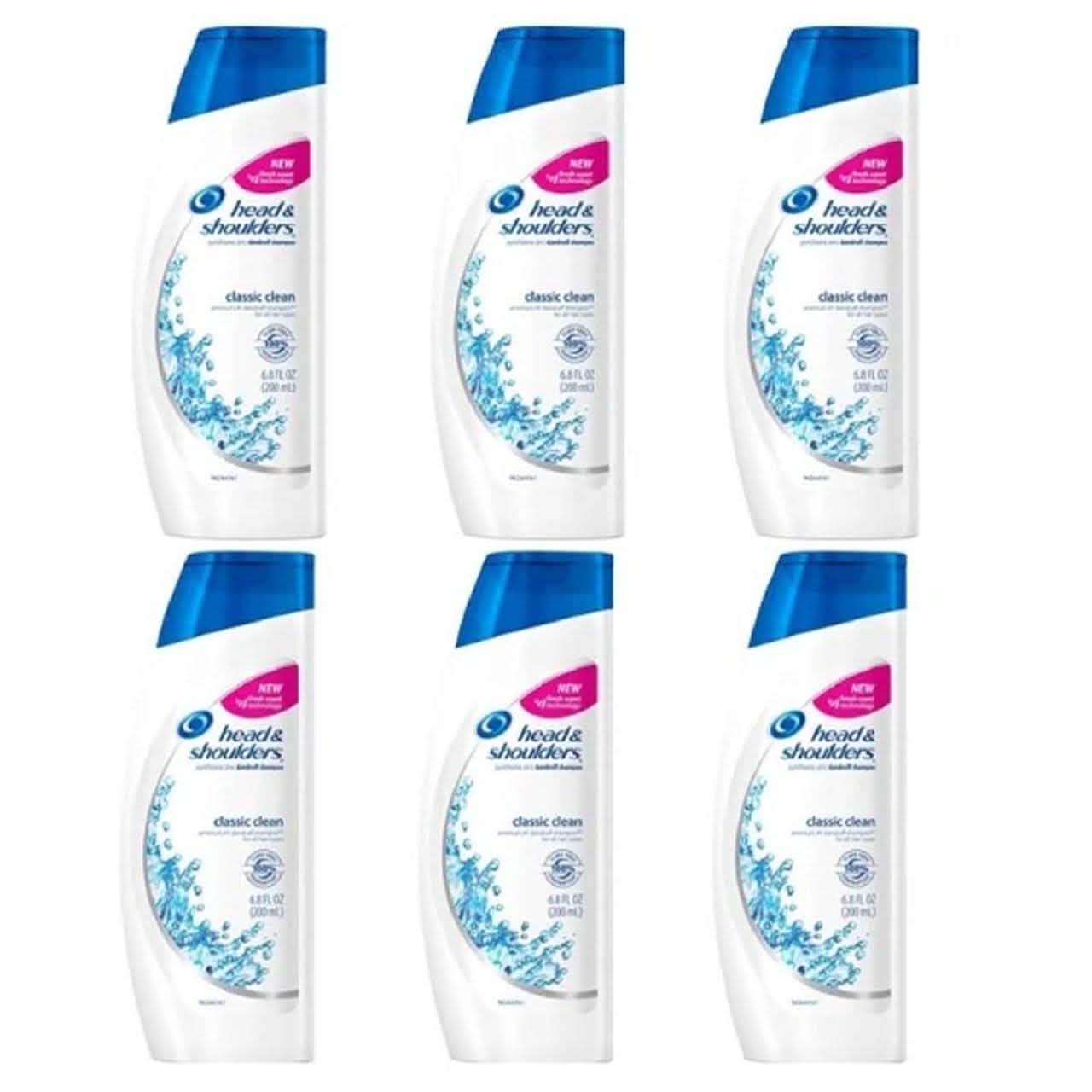 6-Pack: Head and Shoulders Classic Clean Shampoo