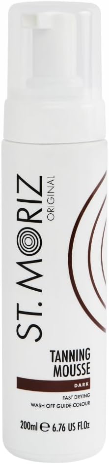 St Moriz Self Tan Range Instant Self Tanning Mousse Dark 6.76oz (200ml)