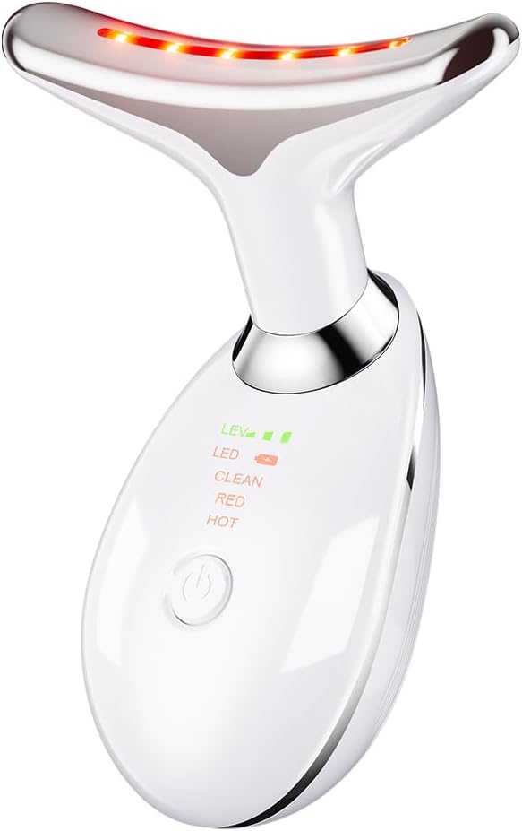 YUNRUO Neck Face Massager Face Sculpting Tool 3 Colour Modes and Vibration for Facial Massager for Double Chin