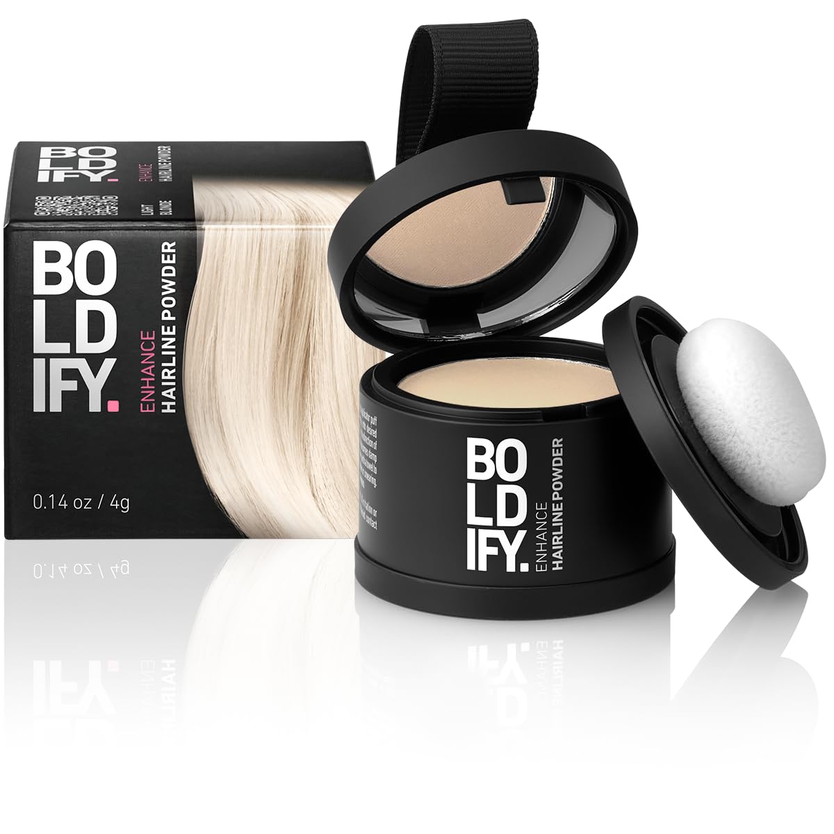 BOLDIFY Instantly Conceals Hair Loss, Root Touch Up for Thinning Hair, Hair Fibers & Toppers for Women & Men, Stain-Proof 48 Hour Formula (Light Blonde)
