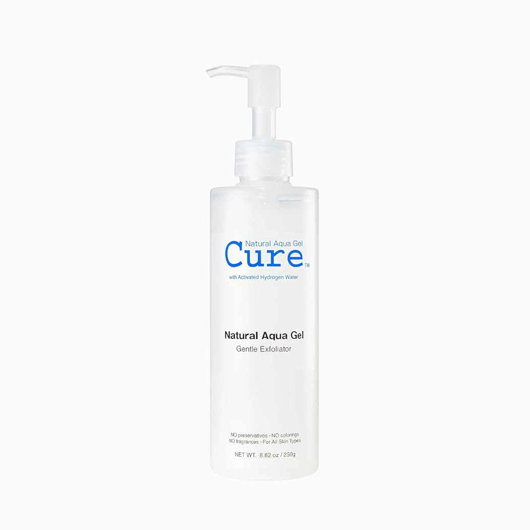 Cure Aqua Gel - Gentle Exfoliator - Water-Based Exfoliating Face and Body Scrub - Dead Skin Remover For Youthful Skin, 1 Pack